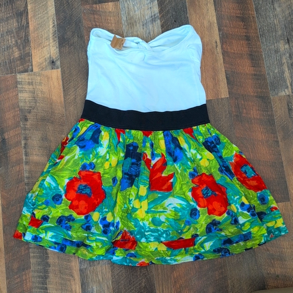 🆕 NWT Hollister Floral Strapless Mini Dress, Women's Size Large